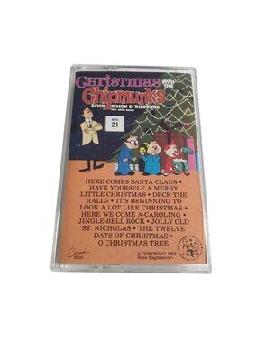 Christmas With The Chipmunks Cassette Tape Alvin Simon Theodore EMI America